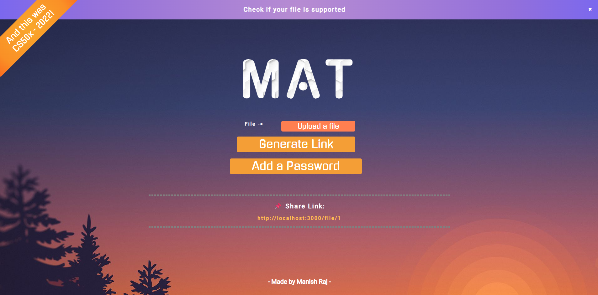 MAT - CS50 Final Project