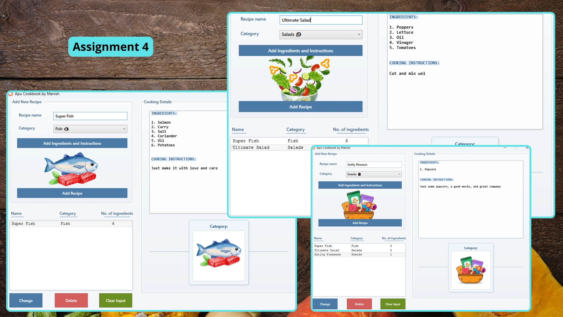 Assignment 4 - Recipe Manager